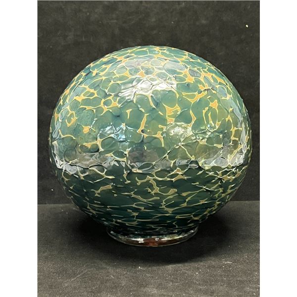 Hand Blown Decorative Art Glass Globe Approx: 6"T 6"W