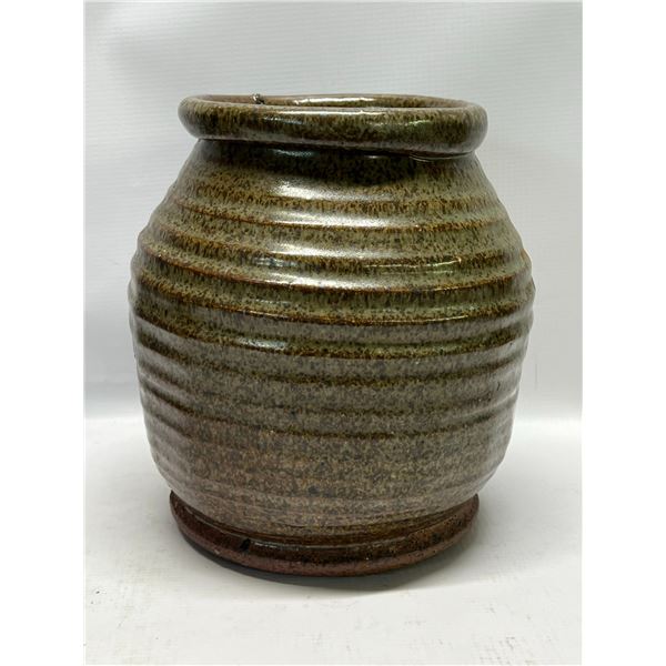 Heavy Ceramic Stoneware? Planter Pot / Vase Approx: 8.25"T 7.5"W