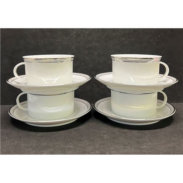 4 Rosenthal Germany Studio-Linie Cups & Saucers (one cup has chip)