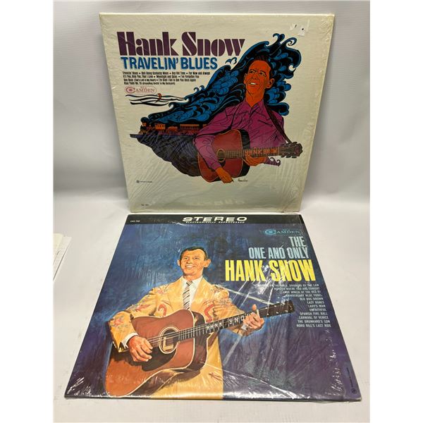 Hank Snow - Travelin' Blues & The one and Only 12" LPs Records (VG)