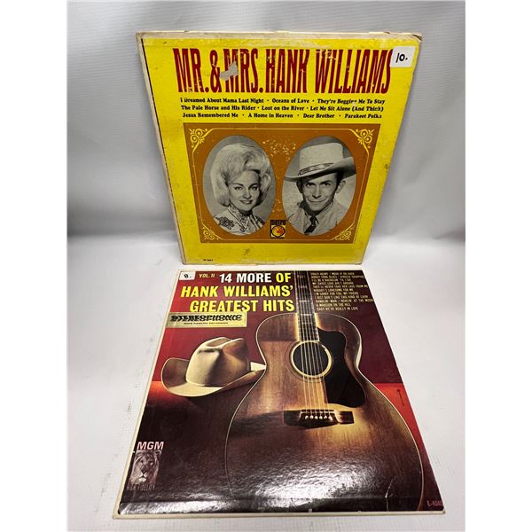 Mr. & Mrs. Hank Williams & Greatest Hits 12  LPs Records (G)