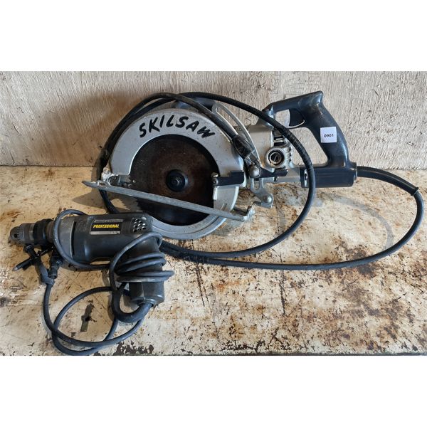 LOT OF 2 - SKILSAW AND DRILL