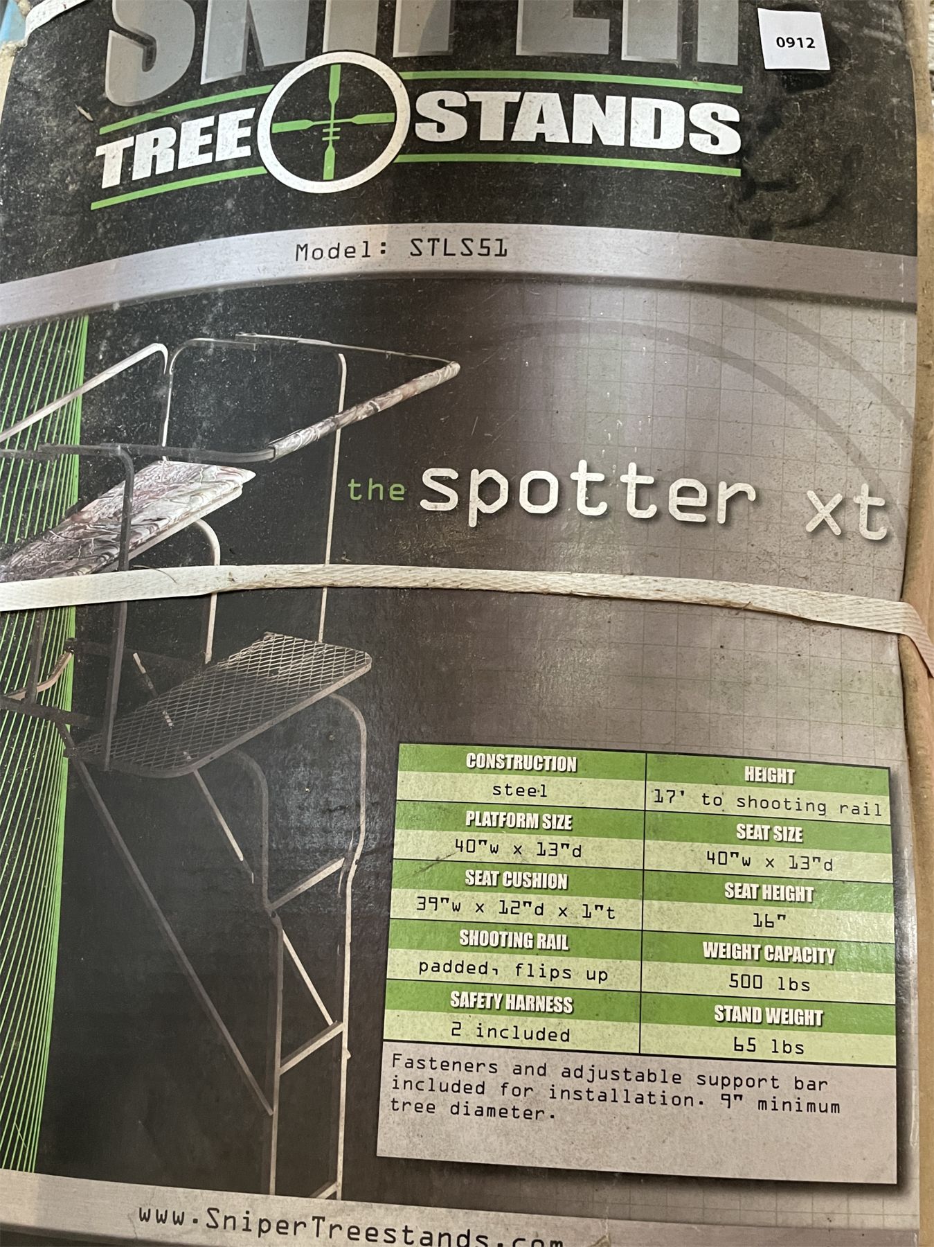 SNIPER SPOTTER XT TREE STAND - AS NEW