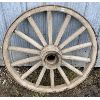 Image 1 : IRON RIM WAGON WHEEL - 40in  DIA
