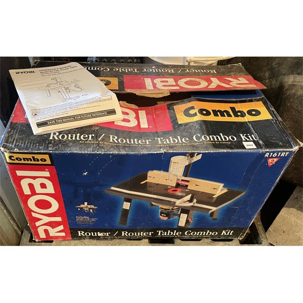RYOBI ROUTER TABLE COMBO KIT - AS NEW
