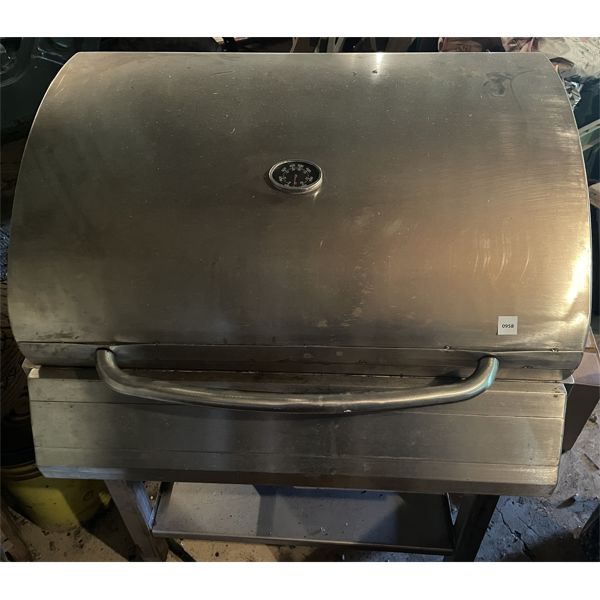 STAINLESS CHARCOAL BBQ - 16 X 27 INCH COOK SURFACE