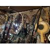Image 1 : JOB LOT - MISC - EXT CORDS, STEP LADDER, CLAMPS, HARDWARE, ETC - SEE ALL PICS