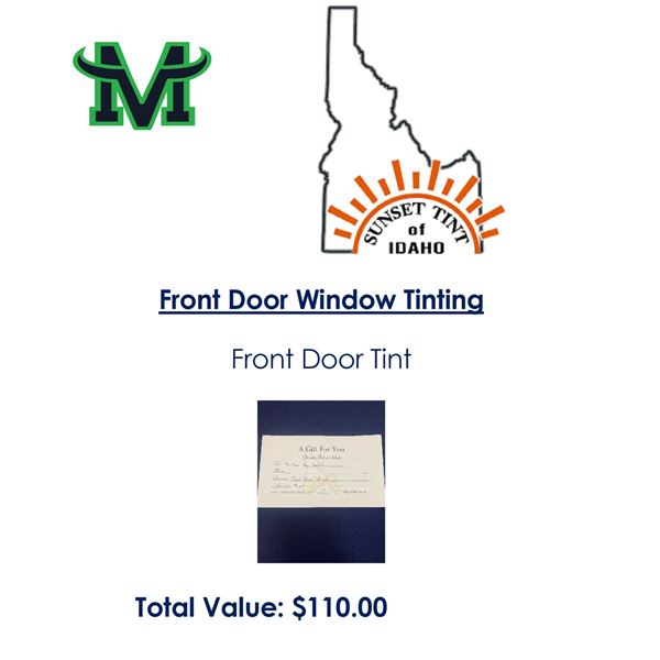 Window Tinting Gift Certificate Baker Auction