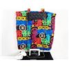 Image 1 : Chanel Black Multicolor Graffiti Printed Fabric Foldable Chain Tote Bag