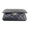 Image 2 : Chanel Black Multicolor Graffiti Printed Fabric Foldable Chain Tote Bag