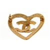 Image 2 : Chanel Gold Heart CC Brooch