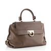 Image 1 : Salvatore Ferragamo Sofia Satchel Smooth Leather Medium Brown