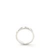 Chanel Matelasse Band Ring Platinum and Diamonds Silver
