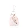 Christian Dior Cookie Bag Charm Leather and Fur Pink