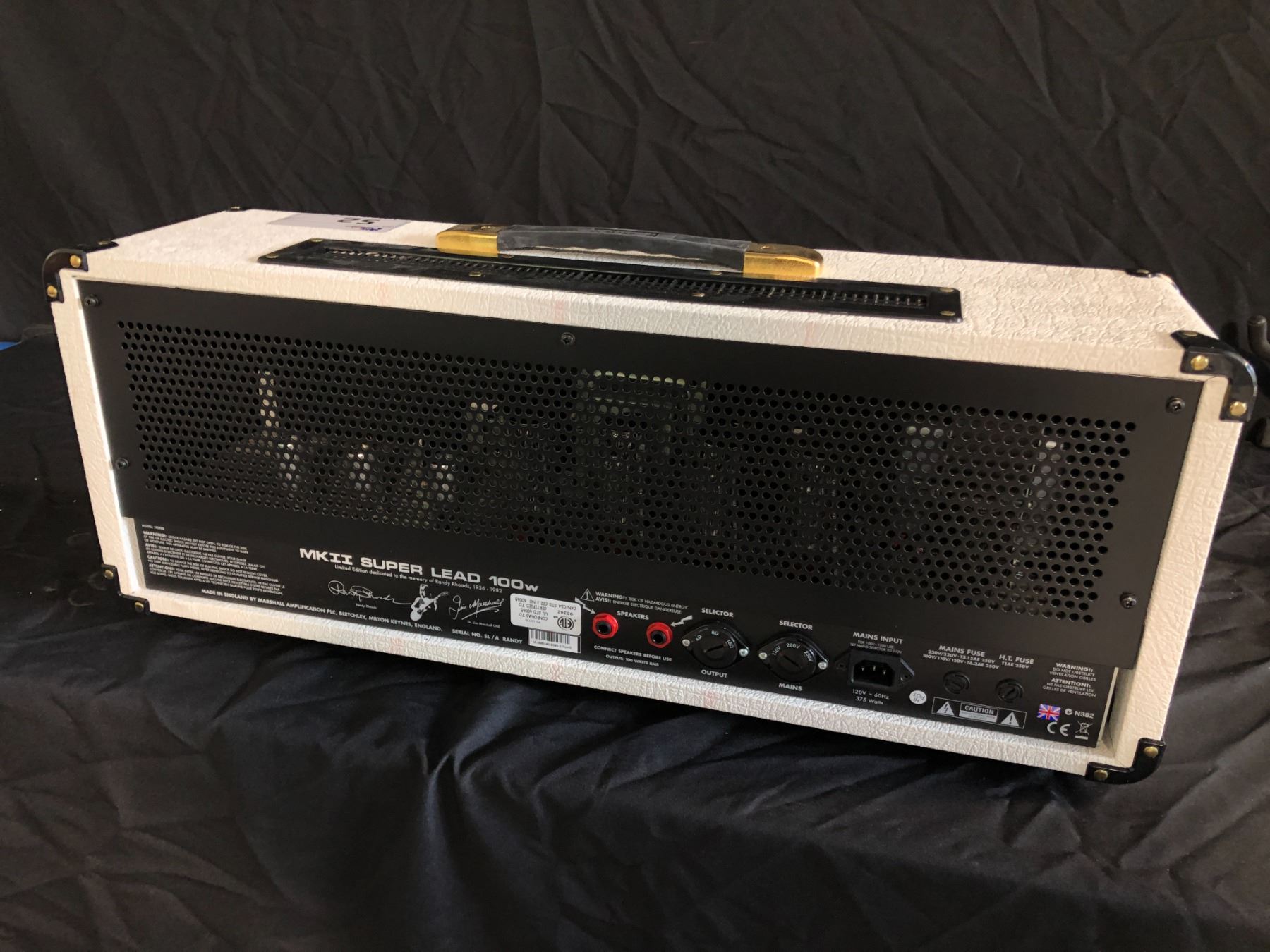 Marshall Randy Rhodes MARSHALL 1959RR RANDY RHOADS SIGNATURE SERIES MK11 SUPER LEAD 100 WATT ...