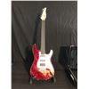 Image 2 : ANDERSON DROP TOP CLASSIC RED WITH BINDING, QUILTED MAPLE TOP ON BASSWOOD