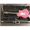 Image 1 : TOM ANDERSON GUITAR WORKS  CROWDSTER ACOUSTIC ELECTRIC TRANSPARENT RASPBERRY FLAMED MAPLE ON