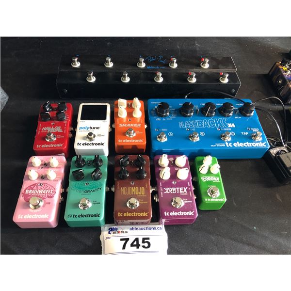 TC ELECTRONIC HALL OF FAME, POLYTUNE, SHAKER, FLASHBACK, BRAINWAVES, HYPER GRAVITY, OVERDRIVE,