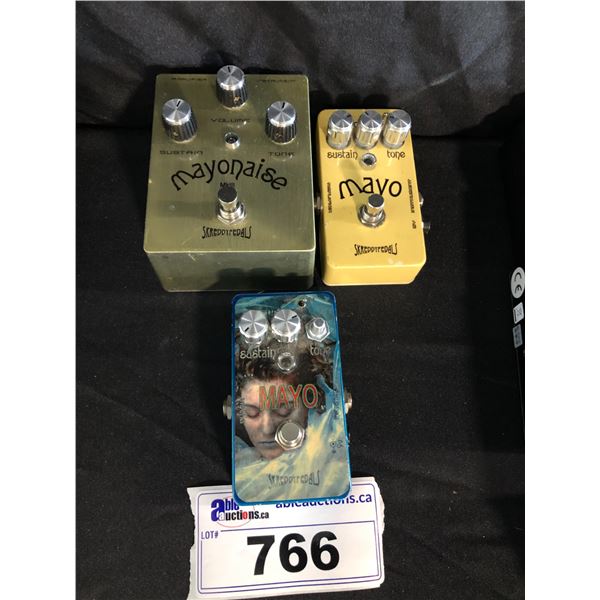 3 SKREDDY PEDALS MAYO EFFECTS PEDALS