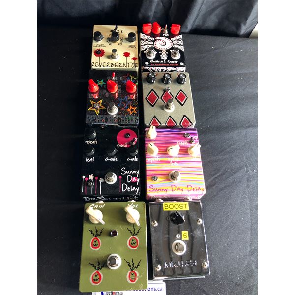 7 MIC. EFFECTS PEDALS AND MK BOOST PEDAL