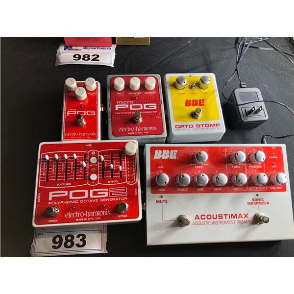 5 MIXED EFFECTS PEDALS