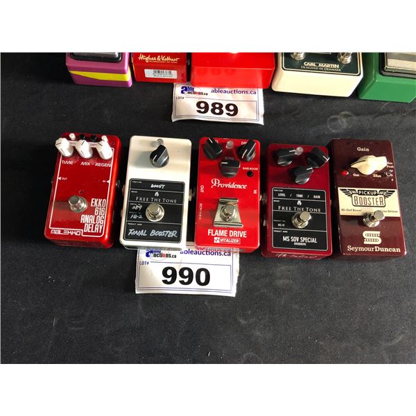 5 MIXED EFFECTS PEDALS