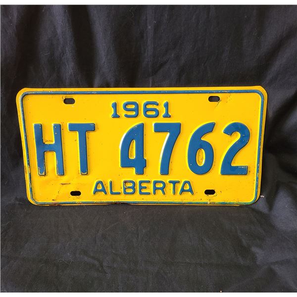 1961 ALBERTA LICENSE PLATE