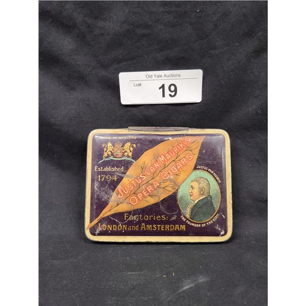 EARLY 1920'S OPERA CIGARS POCKET TIN
