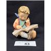 Image 1 : VINTAGE BOY READING A TRAIN BOOK HUMMEL APPROX 4.25"
