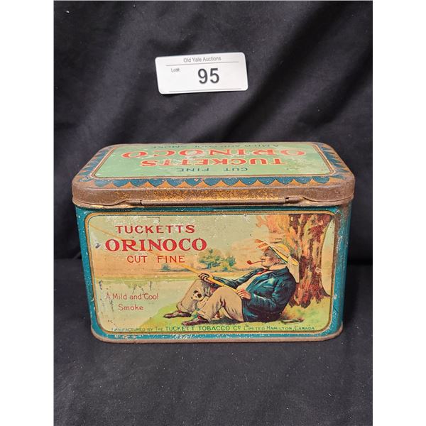 EARLY LARGE ORINOCO TOBACCO TIN