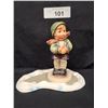 Image 1 : TWO PIECE VINTAGE BOY ON ICE HUMMEL FIGURE APPROX 6" X 6"