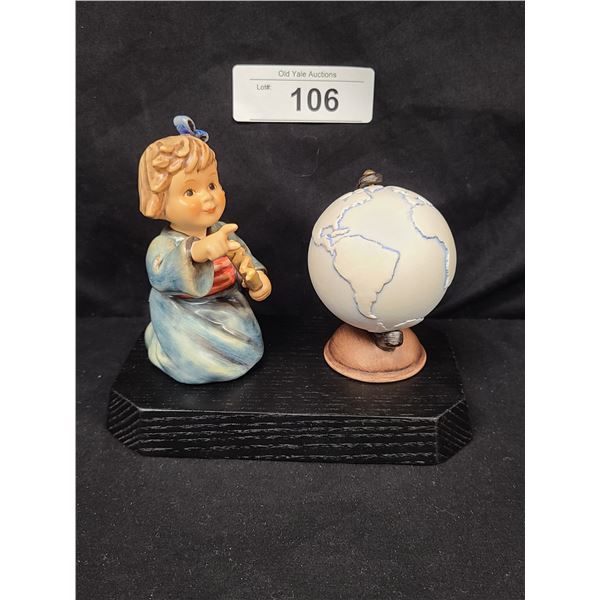 VINTAGE EXCLUSIVE HUMMEL CLUB HUMMELOF THE WORLD "ASIAN WANDERER:" APPROX 6" C 5.5"