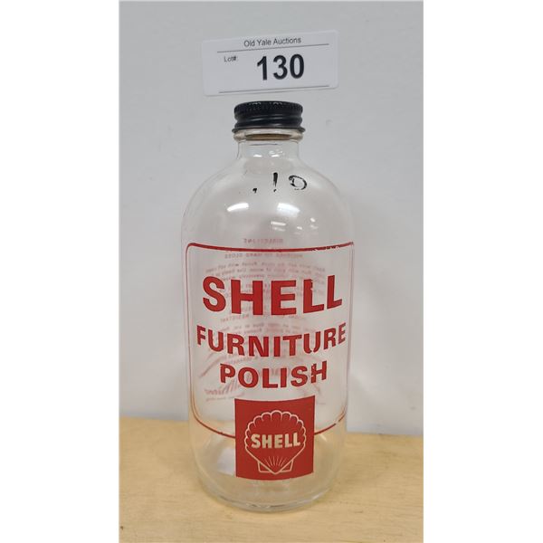 VINTAGE SHELL FURNITURE POLISH BOTTLE 16OZ