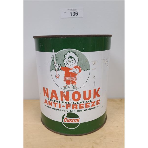 VINTAGE CASTROL NANOUK ANTI-FREEZE GALLON CAN