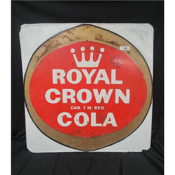 VINTAGE ROYAL CROWN COLA TIN SIGN