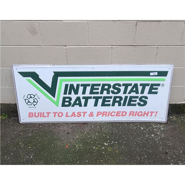 INTERSTATE BATTERIES METAL SIGN