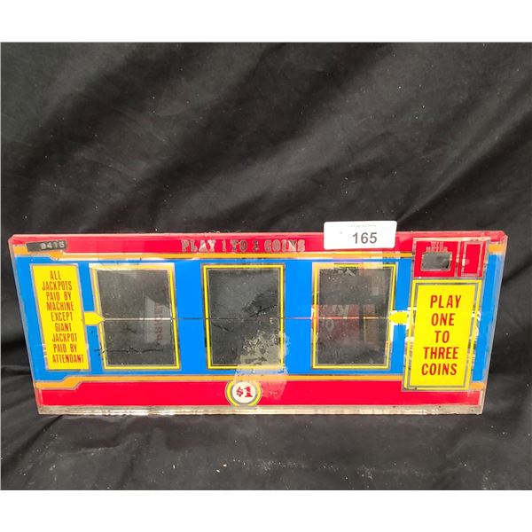 AUTHENTIC SLOT MACHINE GLASS FROM LAS VEGAS SLOT MACHINE