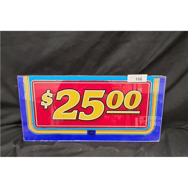 AUTHENTIC SLOT MACHINE GLASS FROM LAS VEGAS SLOT MACHINE