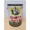 Image 2 : VINTAGE WHITE ROSE ULTRA MOTOR OIL 5GALLON PAIL