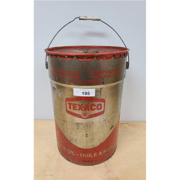 VINTAGE TEXACO 5GALLON PAIL