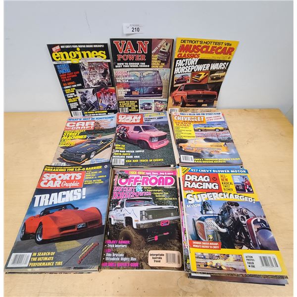 COLLECTION OF VINTAGE HOT ROD CAR MAGAZINES
