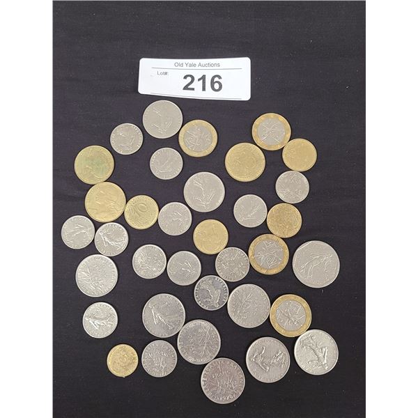 COLLECTION OF FRENCH FRANCS COINS