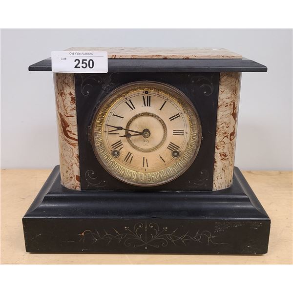 ANTIQUE SETH THOMAS MANTLE CLOCK-NO KEY