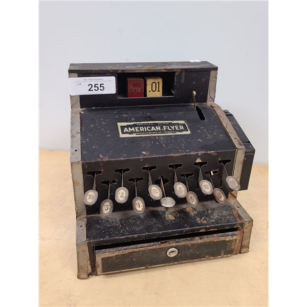 ANTIQUE AMERICAN FLYER CHILDREN'S CASH REGISTER