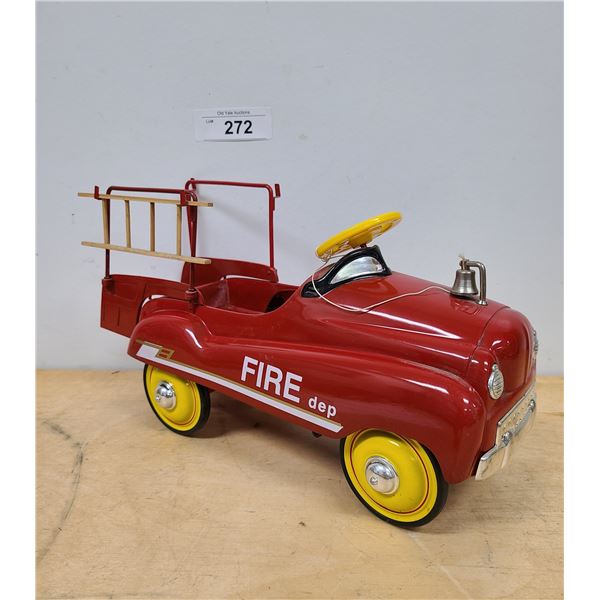 MINIATURE FIRE DEPT. PRESSED STEEL LTD EDITION PEDAL CAR