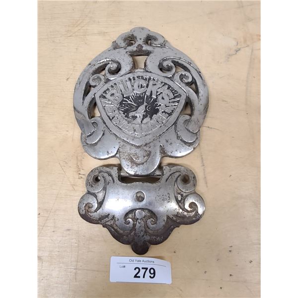 ANTIQUE BUCKS STOVES & RANGES LARGE BADGE