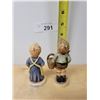 Image 2 : TWO VINTAGE "GARDEN TREASURES" & BOY WITH BASKET HUMMEL FIGURINES