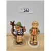 Image 1 : TWO VINTAGE "APPLE TREE BOY" & "STEADFAST SOPRANO" HUMMEL FIGURINES