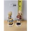 Image 2 : TWO VINTAGE "CHEEKY FELLOW" & "MY HEART'S DESIRE" HUMMEL FIGURINES APPROX 4"