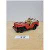 Image 1 : VINTAGE WINCH JEEP TIN FRICTION TOY